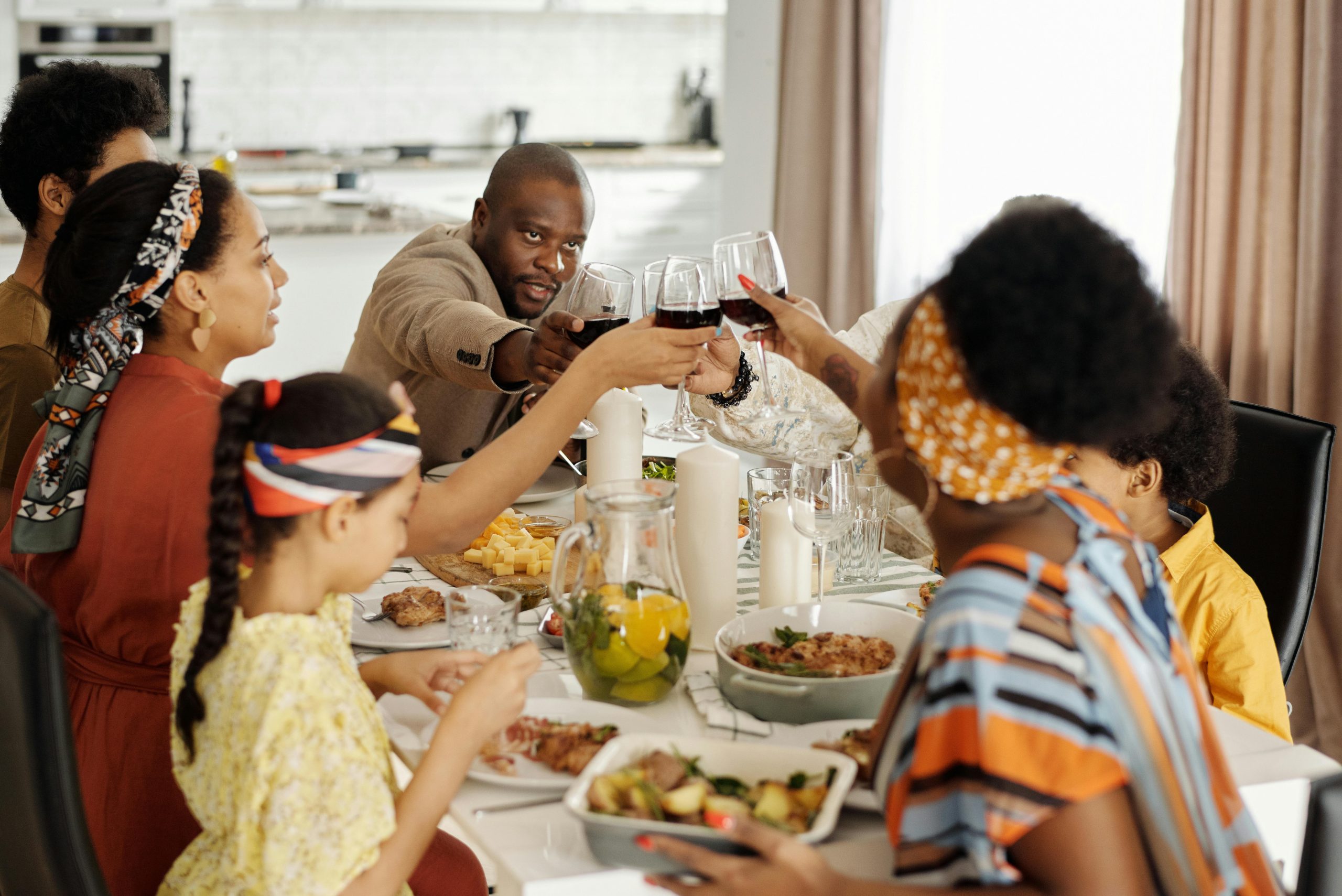 A family celebrating meal prep using affordable groceries