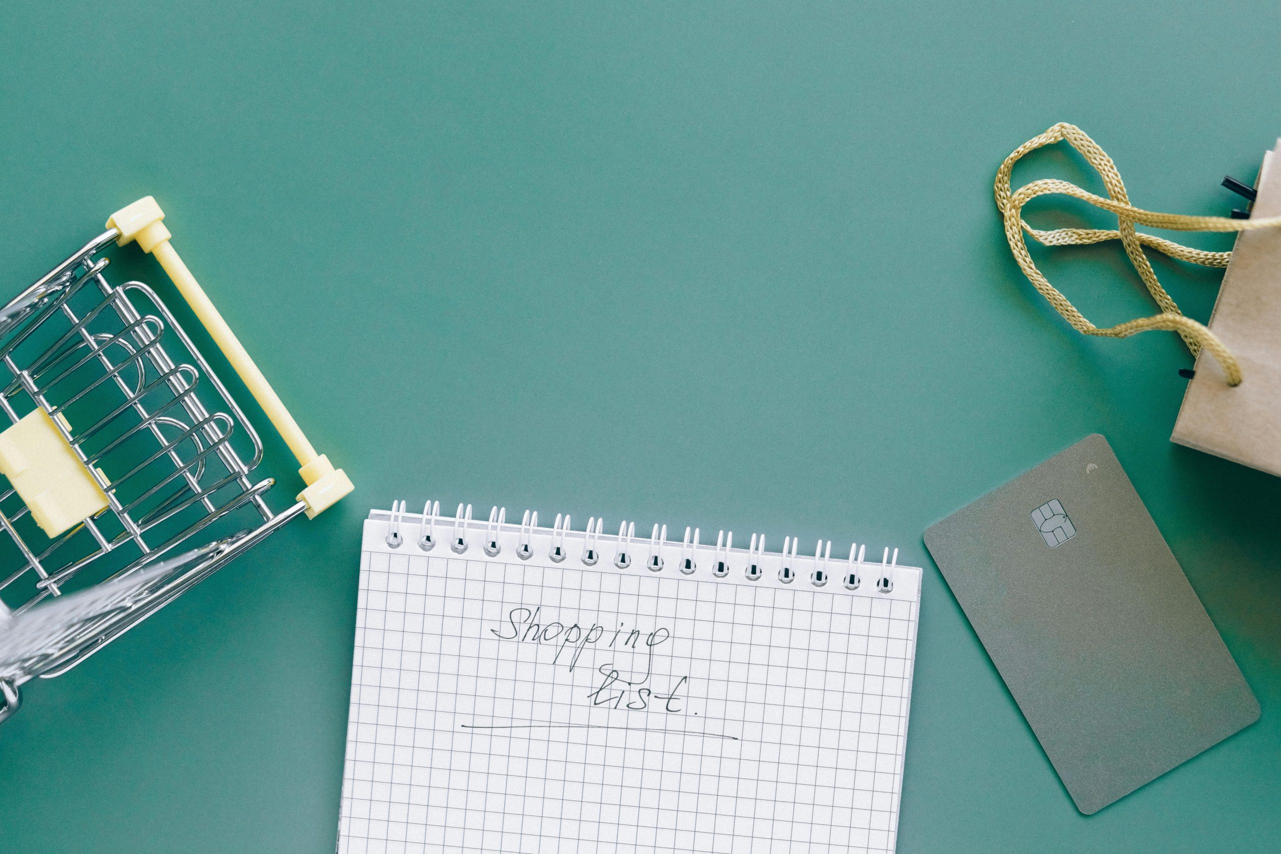 Template of a handwritten shopping list with categories like 'Produce,' 'Pantry,' etc.
